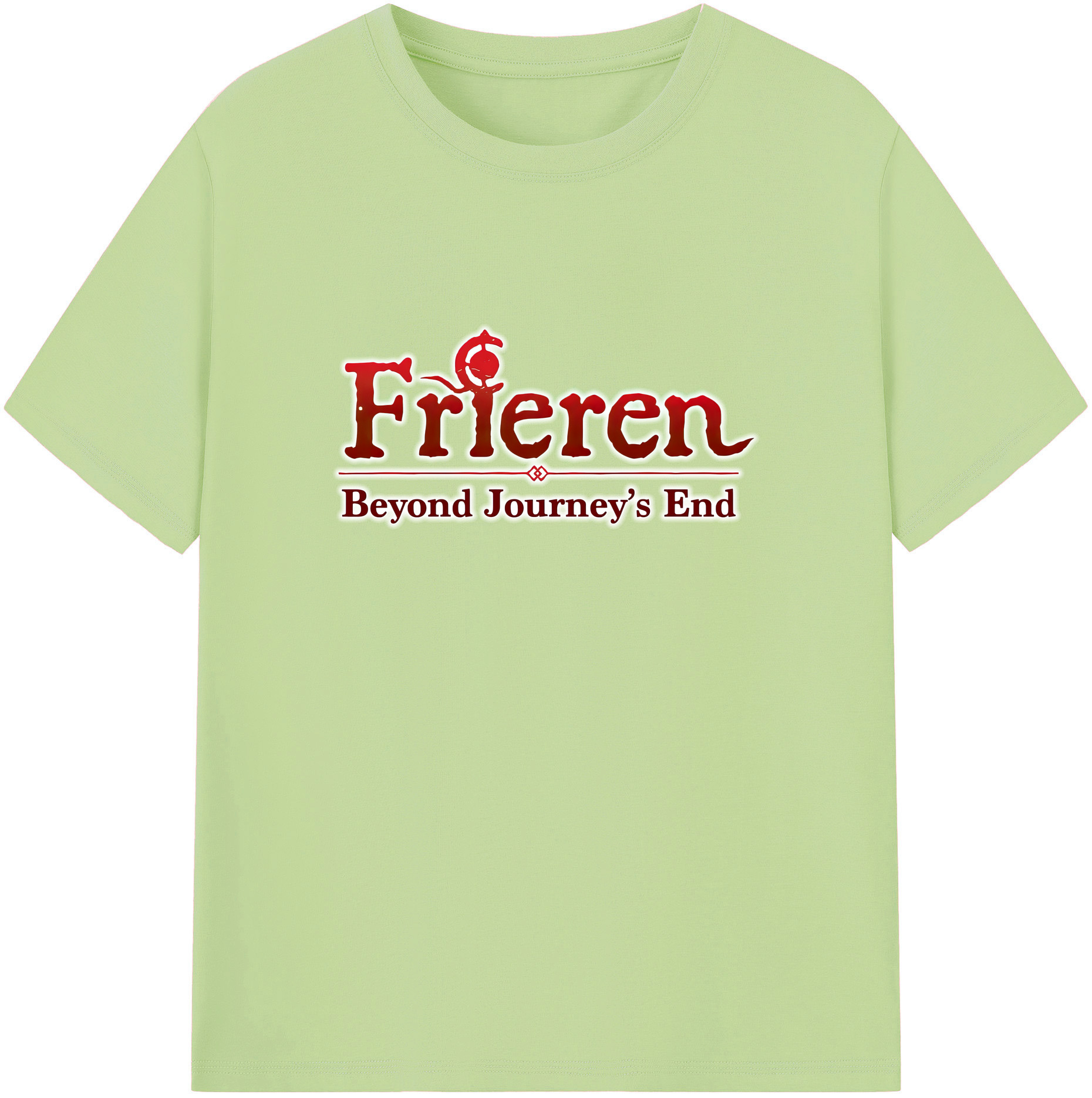 （画像用） 葬送のフリーレン Frieren 綿100％半袖Tシャツ（フロントプリント）